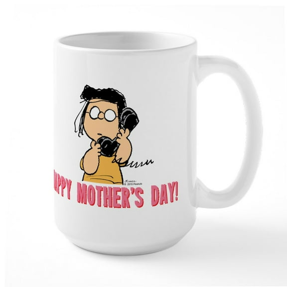 CafePress - Marcie Calls Mom Large Mug - 15 oz Ceramic Large White Novelty Mug