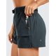thumbnail image 3 of Shorts impermeables para mujer CRZ YOGA de 3" tiro medio, 3 of 3