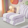 thumbnail image 5 of Erosebridal Mid-Century Line Pattern Zipper Full Size Comforter Sets with Fitted Sheet and 2 Pillowcases,Contemporary Lines Zipper Bedding Set,Light Gray Reversible,4 Pieces, 5 of 7