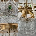 thumbnail image 5 of KPIBEST 3-Tier Modern Electric Crystal Hanging Round Chandelier, 5 of 12