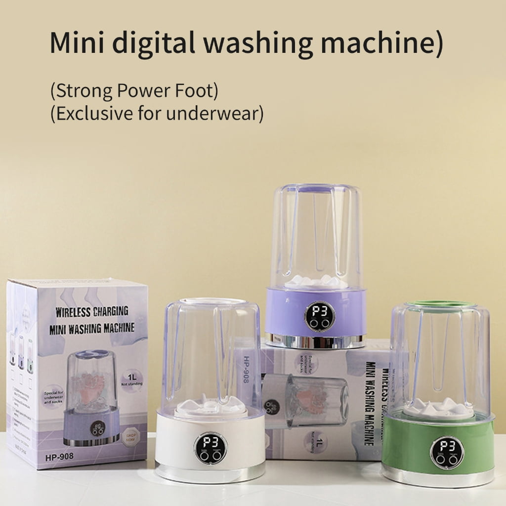 Miniature Rechargeable Clothes Washer for Delicates Socks and Towels Cordless Washing Machine Waterproof Laundry Device