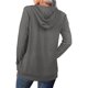 thumbnail image 5 of Tops de mujer Suéter con capucha sólido de invierno Sudadera Tops Fridja FKASFK5575, 5 of 5