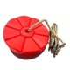 thumbnail image 1 of 2024Columpio de árbol de disco de plástico resistente con cuerda de PE para niños Equipo de juego al aire libre Rojo, 1 of 3