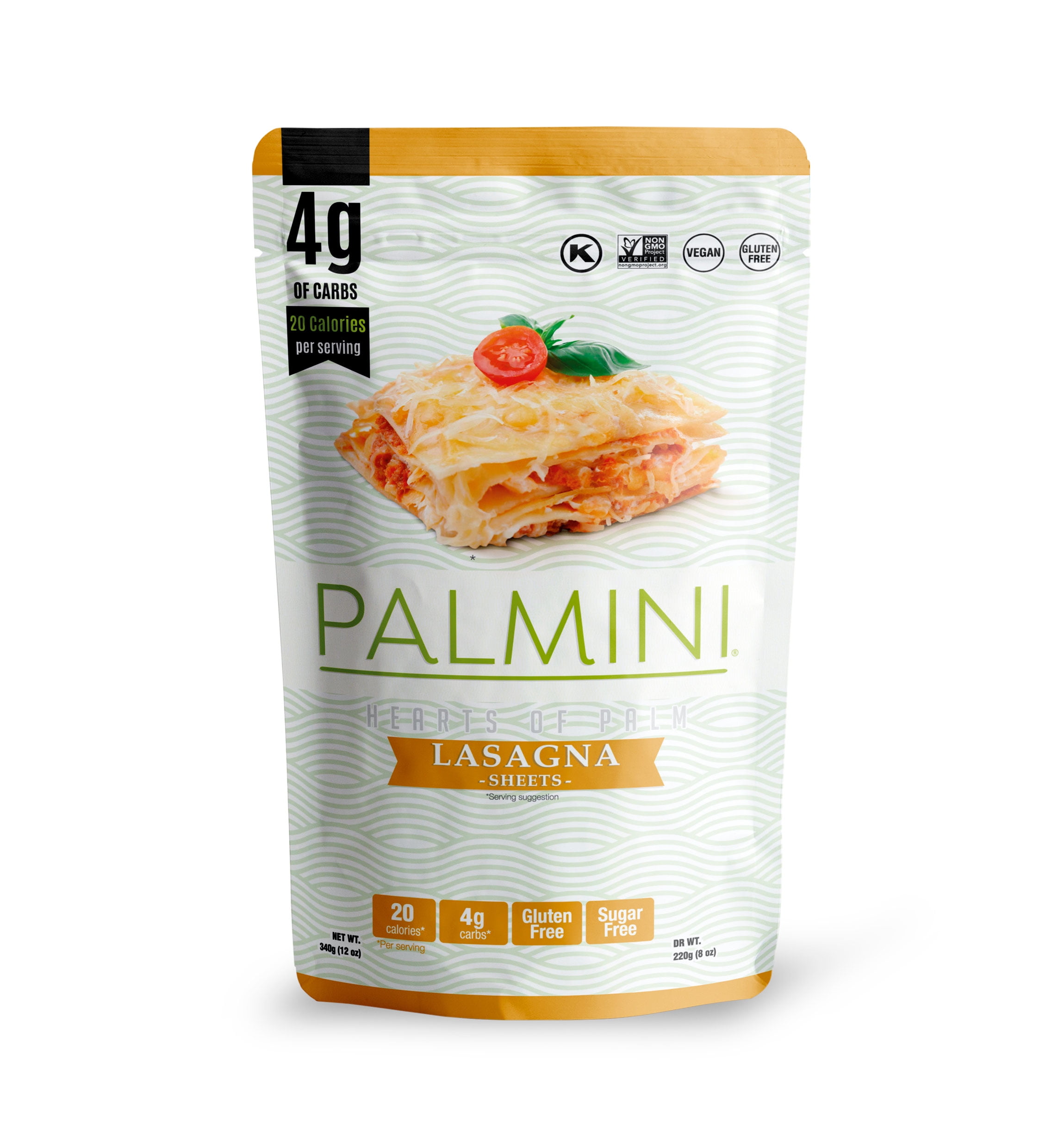 Palmini Pouch VARIETY PACK | Linguine | Angel Hair | Lasagna | Rice | Mashed | 4g of Carbs | As Seen On Shark Tank | Gluten Free (12 Ounce (Pack of 5))