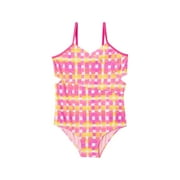 LIMITED TOO girls Colorful Gingham One-Piece, 6X, Pink