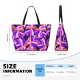 thumbnail image 4 of Xecao Tropics Leaf for versatile beach bag for women includes zipper pockets and waterproof material, ideal for vacations and adventures., 4 of 7