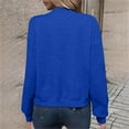 thumbnail image 7 of Atogsazn Fleece Jackets for Women Zip Up Long Sleeve Lightweight Jacket Fall Winter Fashion Clothes 2024 Blue XL on Clearance, 7 of 7