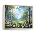 thumbnail image 2 of Designart "Silent Woods Birch Woods III" Tree Birch Floater Framed Wall Art Living Room, 2 of 7