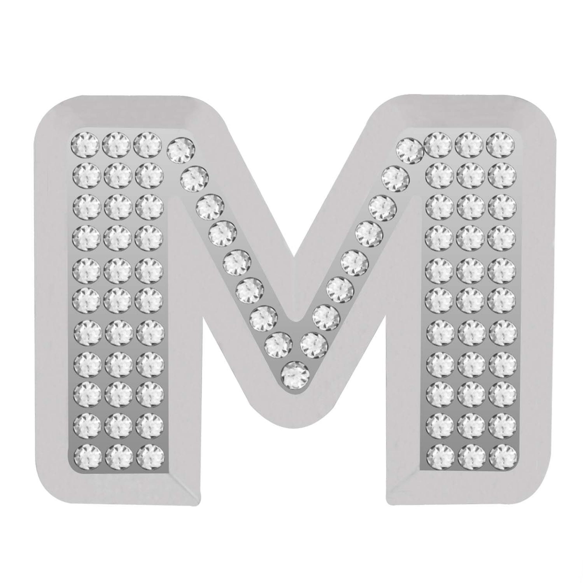 Pilot 1.5/" x 1/" Inch Stick On Bling Chrome Letter F