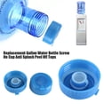 thumbnail image 3 of Heitune 5Pcs Blue Gallon Drinking Water Bottle Screw On Cap Replacement Anti Splash Lids, 3 of 8