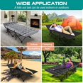thumbnail image 6 of Folding Camping Cot, Folding Cot Camping Cots for Adults, Portable Sleeping Cot with Mattress Foldable Outdoor Bed Camp Cots Guest Bed with Carry Bag for Home, Office & Outdoor Use, 6 of 6