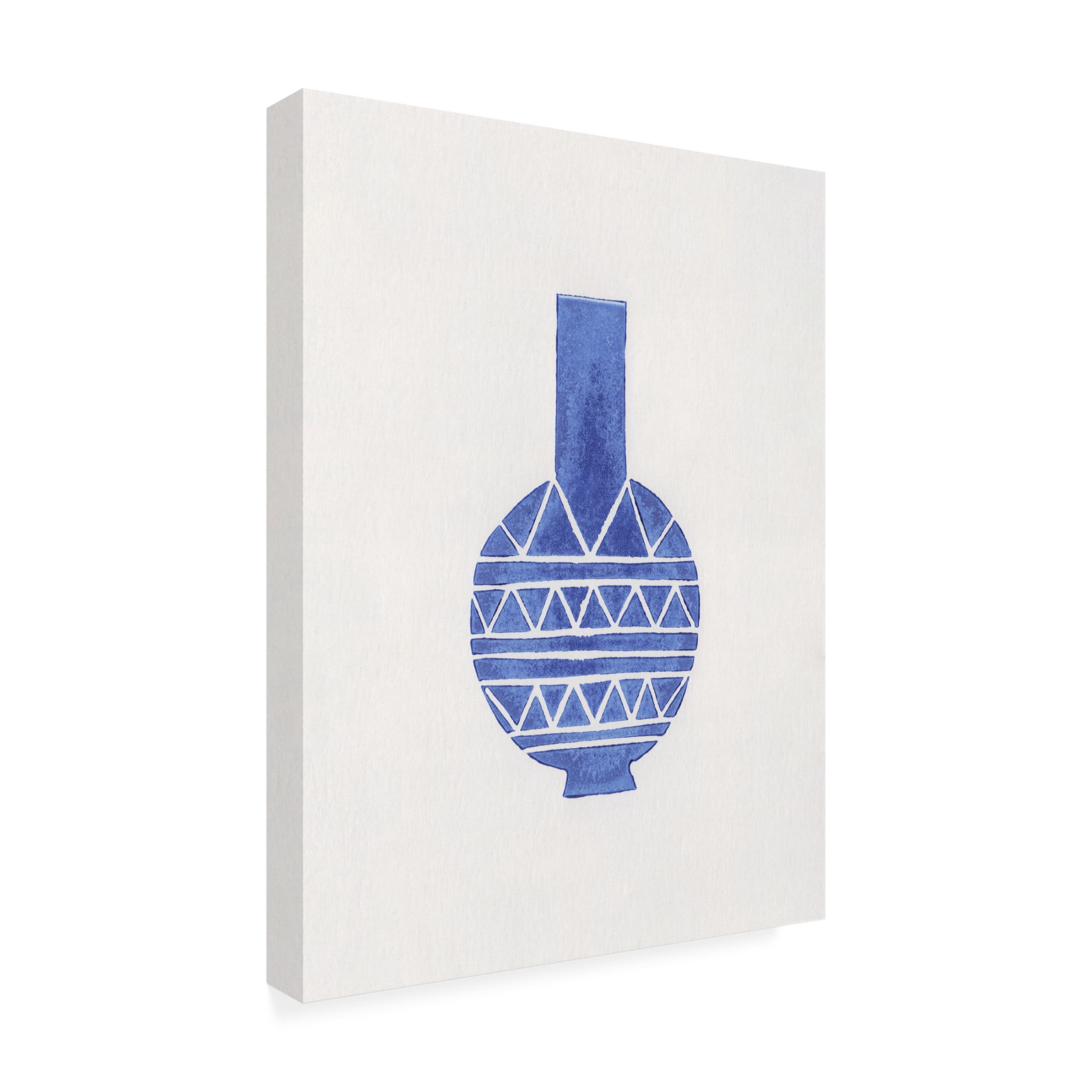 Trademark Fine Art Alisa Galitsyna Linocut Vase 8 Canvas Wall Art