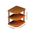 thumbnail image 3 of Fareti Corner Mug Holder, Wooden Coffee Mug Organizer for Countertop, Storage and Organization Mug Rack for Cabinet, Coffee Bar Storage for Kitchen and Home, 3 of 4