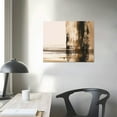 thumbnail image 4 of Orinice  Beige Abstract Wall Art Painting  Neutral Canvas Wall Art Prints Black Beige Modern Wall Decor Minimalist Art Pictures Abstract Modern Artwork for Room Bedroom 24x36 Inch Unframed, 4 of 6