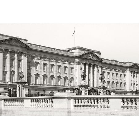 Buckingham Palace BandW Poster Print by Karyn Millet