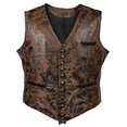 thumbnail image 1 of Men's Buffalo Hide Leather Vest With Holster, 1 of 4