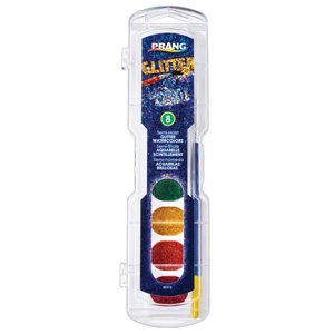 Prang Watercolor Paint Set with Glitter, 8 Colors
