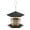 Black, variant on Bird Feeder for Outdoor Hanging, Clear Hexagon Plastic Seed Feeder with Rainproof Roof & Multi Perch Tray, Weather Resistant Hanging Bird Food Dispenser for Yard Garden Patio Backyard