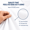 thumbnail image 6 of Cottmark Men’s V-Neck Classic Soft T-Shirt, White, Size 2XL, 3-Pack, 6 of 10