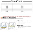 thumbnail image 2 of Qonioi Clearance Plus Size Bras for Women Woman's Lace Beauty Back Solid Strap Wrap Plus Size Bra Underwear Sports Bra # Outlet Clearance Sale Black XXXL, 2 of 2