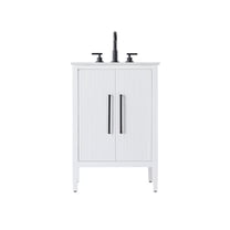 Elegant Kitchen and Bath 24 inch Single Bathroom Vanity in White