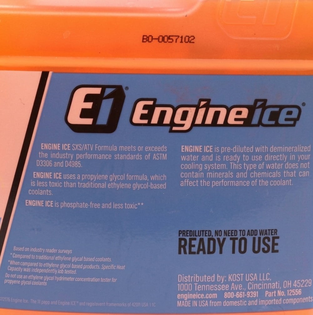 Engine Ice Hi-Performance SXS/ATV Coolant + Antifreeze 1/2 Gallon