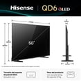 thumbnail image 3 of Hisense Pantalla QLED 4K de 50" 50QD6QV Vidaa U Compatible con Alexa ,Dolby Vision Atmos, Escalado IA a 4K, HDMI, LAN, WiFi. Control de voz. Bluetooth. (2025) FREE HDMI CABLE 4K, 3 of 5