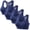🔥 Dark Blue, variant on Sentmoon Bralette High Impact Sports Bras for Women 4 Pack Front Zipper Sports Bra Underwire Support Breathable Soft Stretch Back Gather Design Secure Fit Workout Running Gym Active Bra for Training
