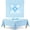 Blue, variant on Pink Mahjong Ribbons Table Cloth 60 in Waterproof Round Tablecloth Washable Table Cover for Kitchen Outdoor Decor