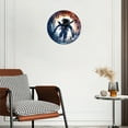 thumbnail image 3 of Battery Operated Analog Wall Clocks Non-Ticking Silent Modern Clock Decorative for Home,Office-Astronaut In Space Suit Floating Through Wormhole(10inch), 3 of 4
