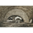 thumbnail image 2 of Hendrik Voogd 14x11 Black Ornate Wood Framed Double Matted Museum Art Print Titled: The Interior of the So-Called Stables of Maecenas at Tivoli (1793), 2 of 5