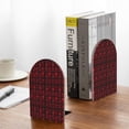 thumbnail image 5 of Easygdp Red Skulls With Crossbones 2 Pcs Bookend Large Capacity Office Book Ends for Home Office Library School Study Decoration, 5 of 8