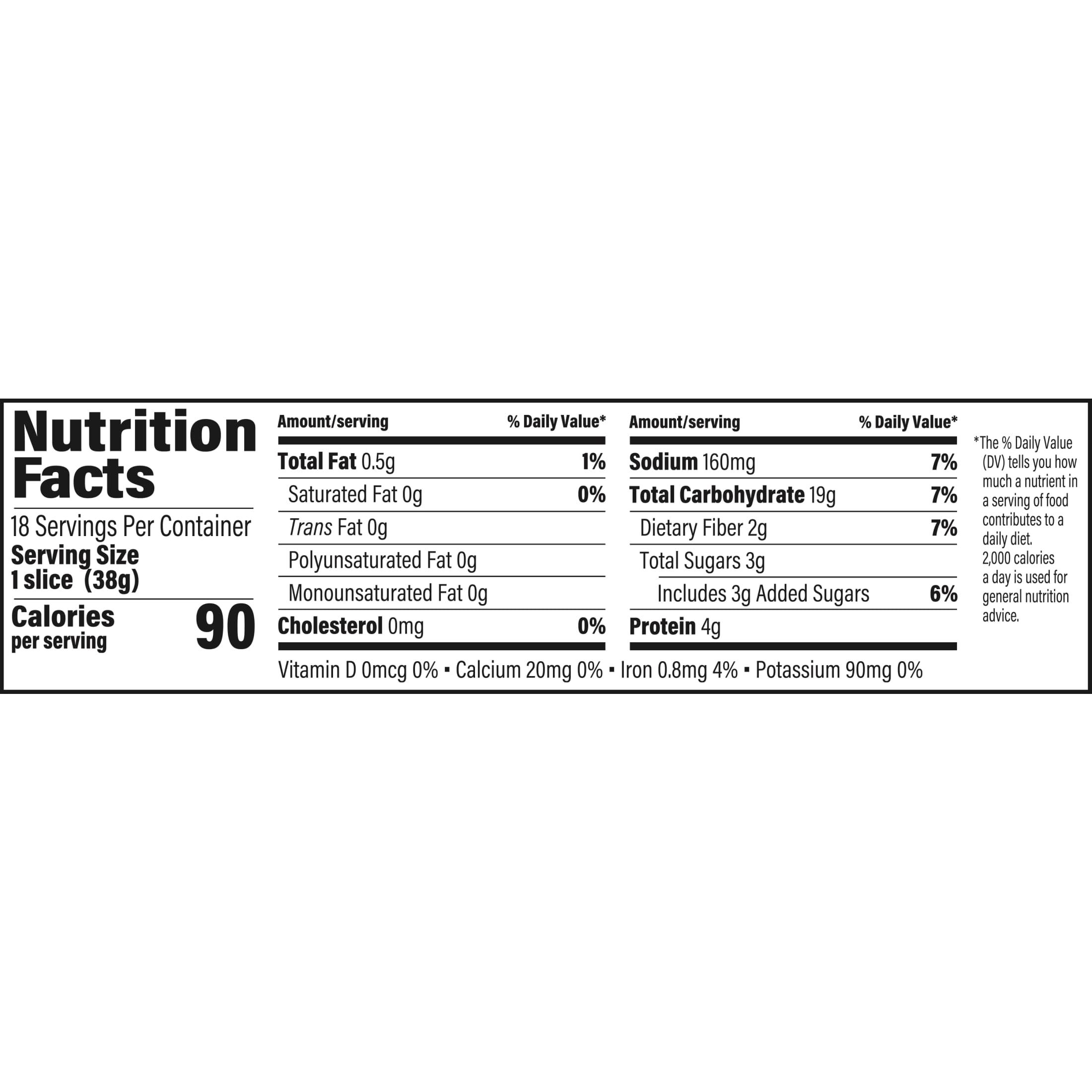 Grandma Sycamore's Honey Whole Wheat Bread, 24 oz, Wheat Bread, Bag