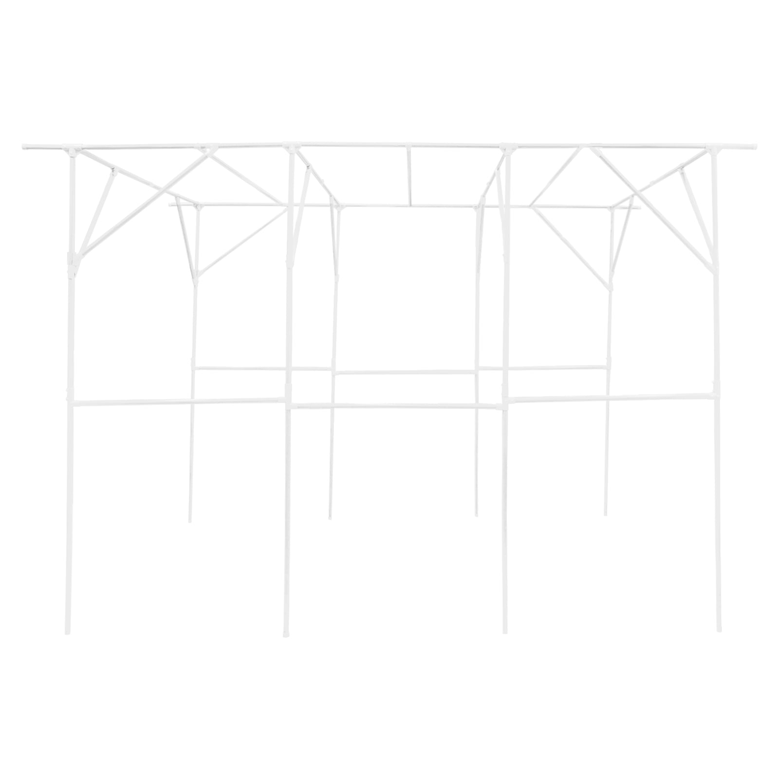 Grape Vine Trellis, Garden Trellis for Climbing Plants, Plant Support Rack Trellises 300*200*230cm White