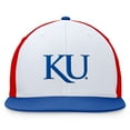 thumbnail image 2 of Men's Top of the World White/Royal Kansas Jayhawks Tri-Tone Heritage Collector Fitted Hat, 2 of 4