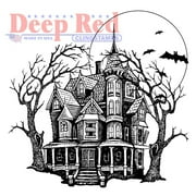 Deep Red Cling Stamp 3 Inch X 3 Inch-Haunted Mansion