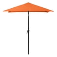 thumbnail image 3 of CorLiving 6.5ft x 6.5ft Square Tilting Outdoor Market Umbrella with Steel Frame and Durable Canopy, Orange, 3 of 8