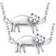 thumbnail image 2 of Collar de Animales de Gatos CatNeck01 2 Pzas Collar Gato/Dormido Gris Metal. High Monaco MXTNG-002, 2 of 2