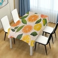 thumbnail image 4 of Yayeee Tablecloths 54" x 54" Rectangle Wrinkle Resistant Party Table Cover, Beige Citrus Leaves, 4 of 8