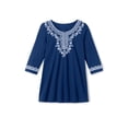 thumbnail image 5 of Woman Within Plus Size Embroidered Knit Tunic, 5 of 6