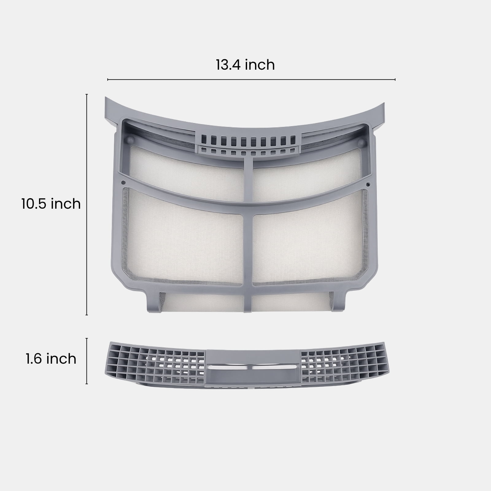 Nispira Dryer Lint Screen Filter, Compatible with GE WE16X32537, WE16X29597, AP7205579, Fits GFD55GSSN0WW GFD65ESPN0SN GFD65GSPN0SN GFD85ESPN0RS GFD85GSPN0RS, Dryer Lint Trap Replacement, 1 Pack