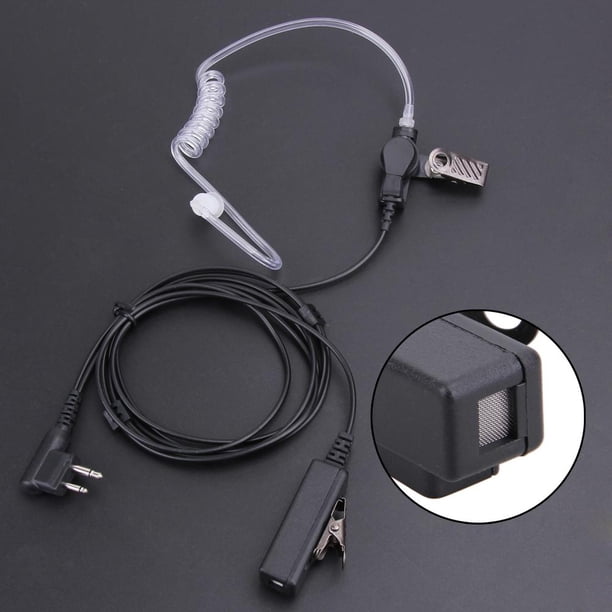 Audífonos Micrófono de auricular de tubo acústico encubierto de 2 pines para radios bidireccionales Motorola