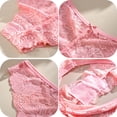 thumbnail image 6 of Qingpeng Womens Floral Lace Briefs Cotton Crotch Lightweight Breathable Bow Detail Underwear Size S-XL, 6 of 6