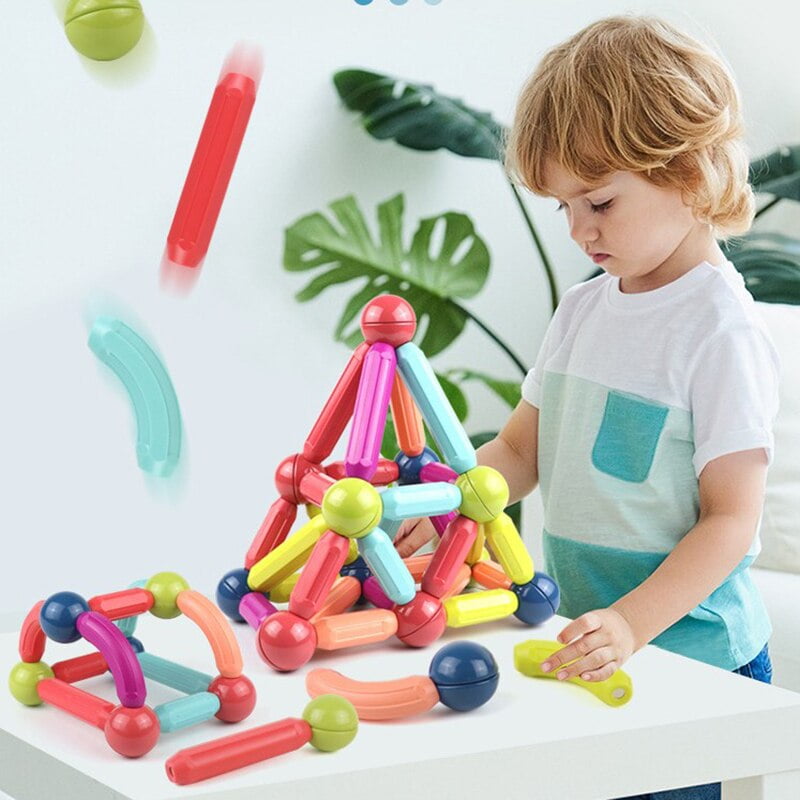 Beileda Magnetic Bar Toy Magnetic Stick Building Blocks Game Magnets Children Set Kids Magnets For Children Magnetic Toy Bricks Other