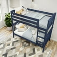 thumbnail image 6 of Plank+Beam Solid Wood Twin over Twin Bunk Bed with Ladder for Adults, No Box Spring Needed, 6 of 10