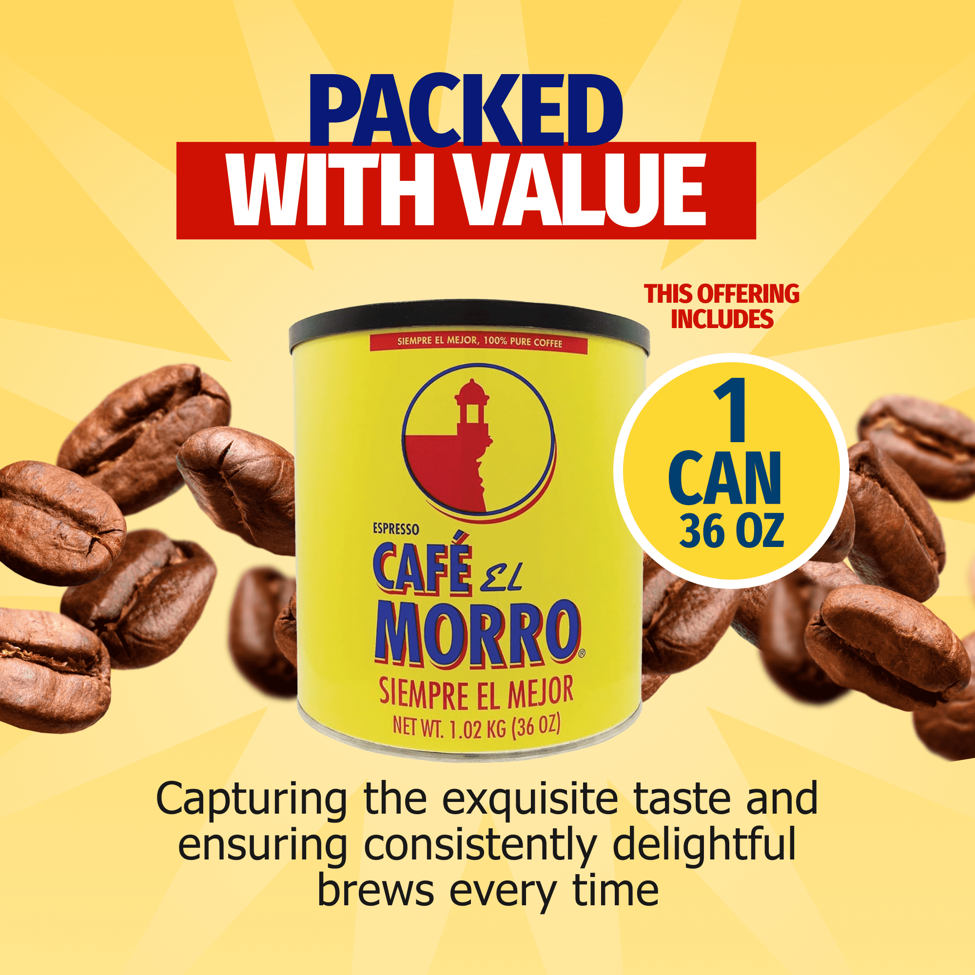 カフェ エル モロのプレミアム グラウンド コーヒー グルメ ダーク