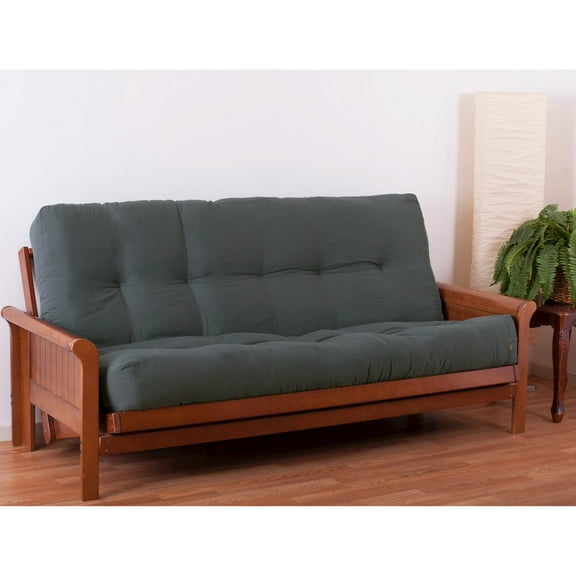 Blazing Needles Renewal 9-inch Twill Queen-size Futon Mattress - Steel Grey