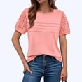 thumbnail image 3 of Top Tipo Túnica de Punto con Escote Redondo y Aberturas para Mujer, Color Rosa, Talla XL, 3 of 8