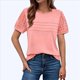thumbnail image 3 of Top Tipo Túnica de Punto con Escote Redondo y Aberturas para Mujer, Color Rosa, Talla XL, 3 of 8