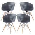 thumbnail image 1 of Set de 4 Sillas FRATELLO MUEBLES Sartré de comedor u oficina color Gris, 1 of 8
